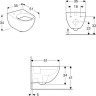 Комплект GEBERIT DUOFIX 111.300.00.5 UP320 с подвесным унитазом ACANTO 500.600.01.2 с крышкой-сиденьем ACANTO 500.605.01.2 с микролифтом Slim 111.300.00.51