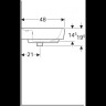 Раковина GEBERIT RENOVA NR.1 PLAN 1000x480 мм 122185000 + шкафчик 926*586*438 мм 869101000 122100000+869101000